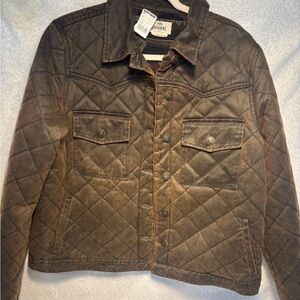 New Shyanne Life Quilted Brown Shirt Jacket